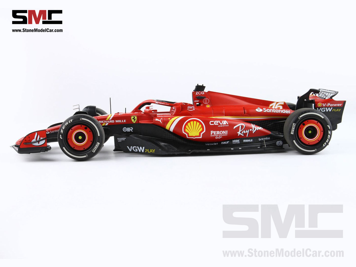 [Pre-Order] Ferrari F1 SF-24 #16 Charles Leclerc Australia GP 2024 BBR 1:18 Polifoam Packaging