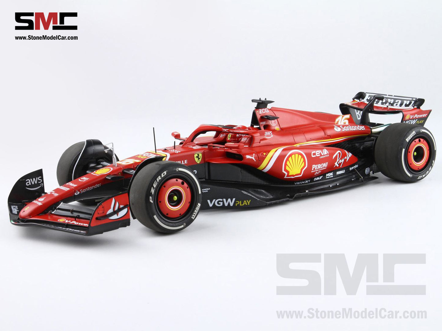 [Pre-Order] Ferrari F1 SF-24 #16 Charles Leclerc Australia GP 2024 BBR 1:18 Polifoam Packaging