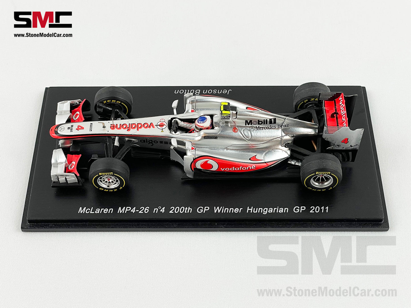 Mclaren F1 MP4/26 #4 Jenson Button Hungary GP Winner 2011 200th GP 1:43 Spark