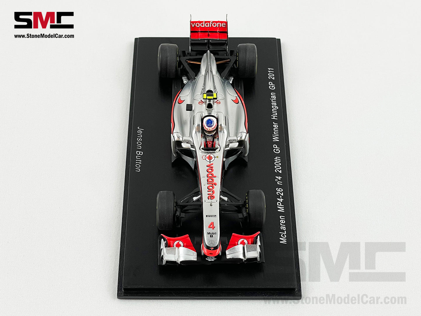 Mclaren F1 MP4/26 #4 Jenson Button Hungary GP Winner 2011 200th GP 1:43 Spark