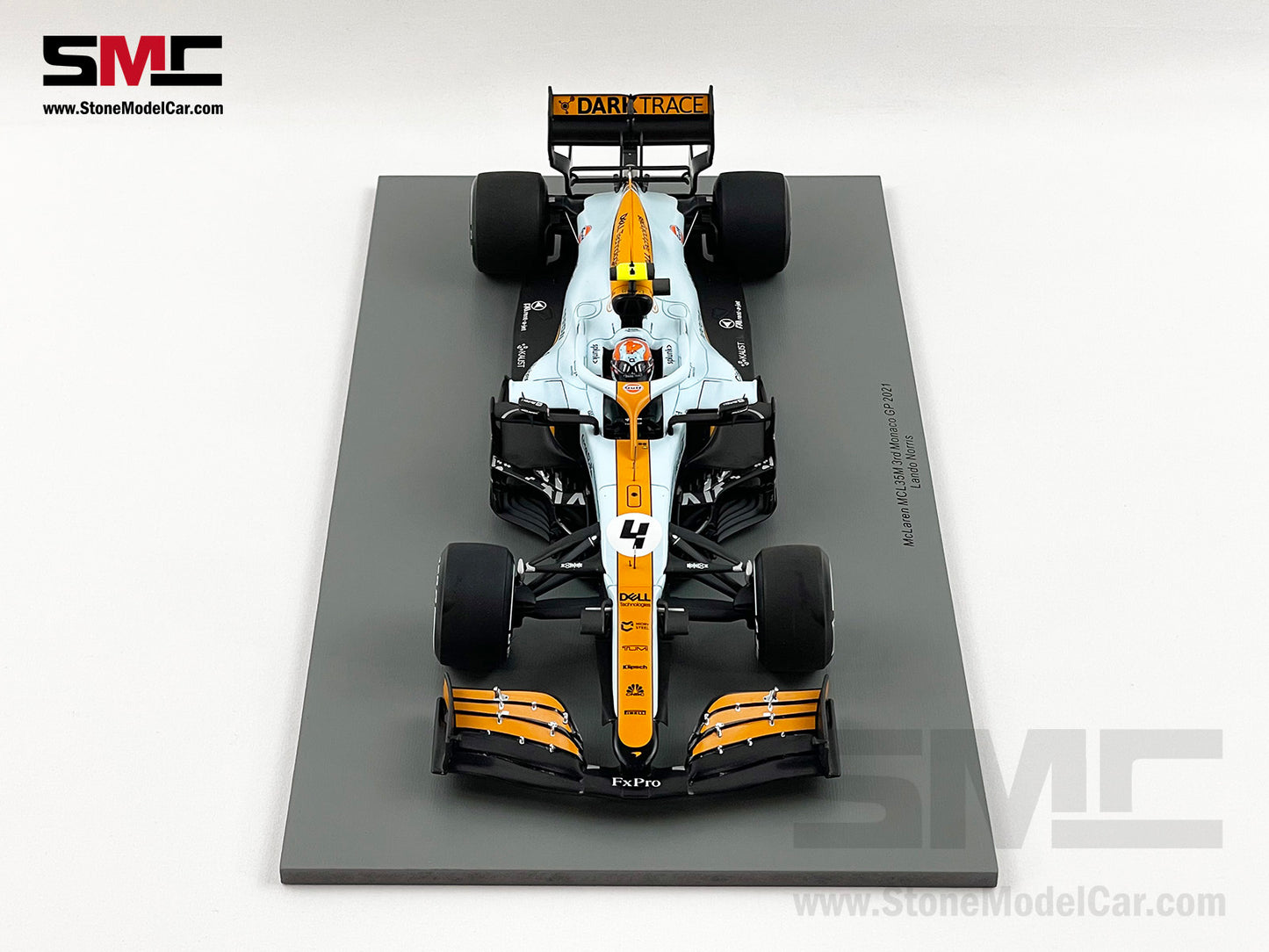 2021 Spark 1:18 Mclaren F1 MCL35M #4 Lando Norris Monaco GP Podium Gulf Livery 18S597