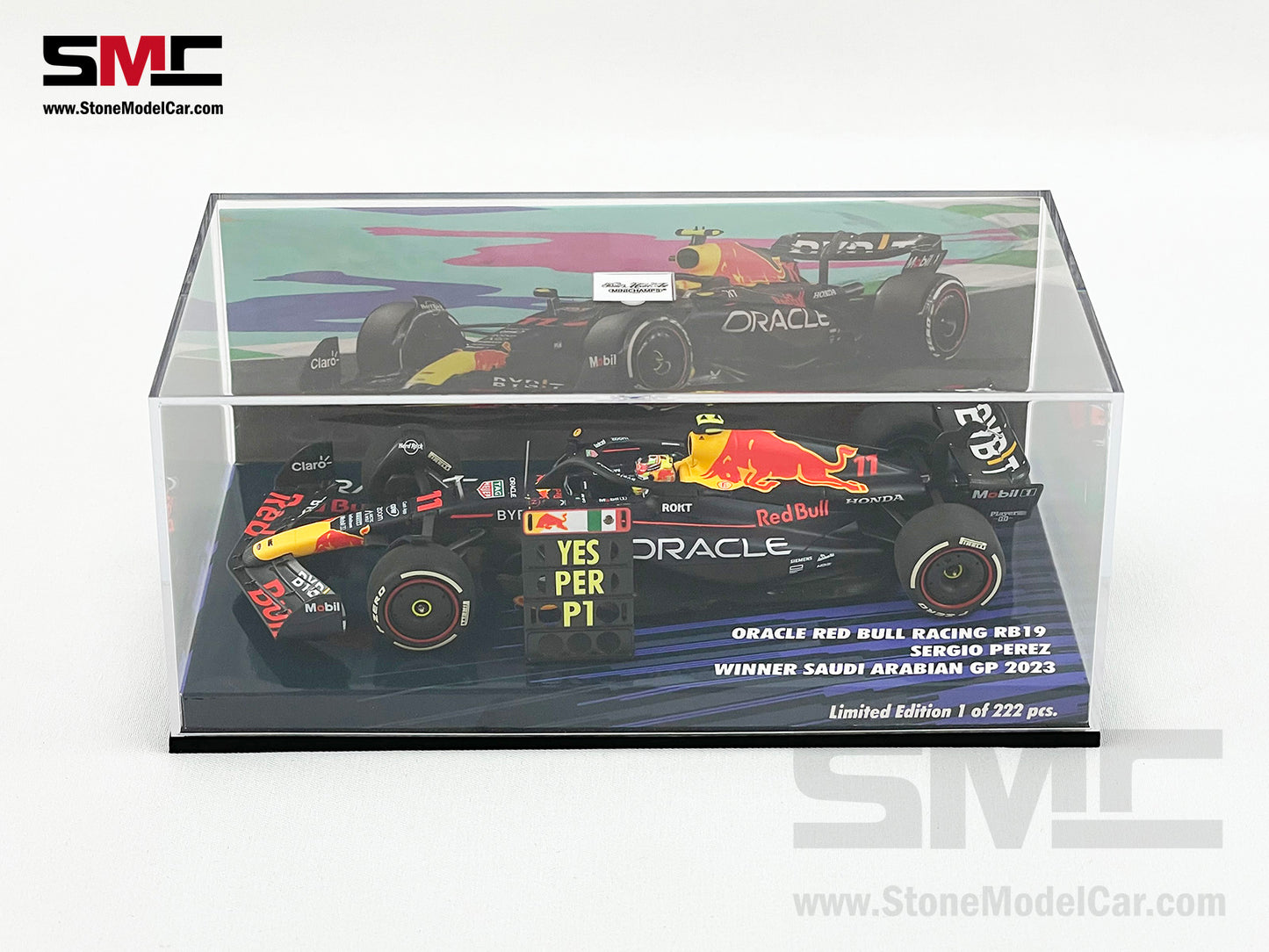 Red Bull F1 RB19 #11 Sergio Perez Saudi Arabian GP Winner 2023 1:43 MINICHAMPS