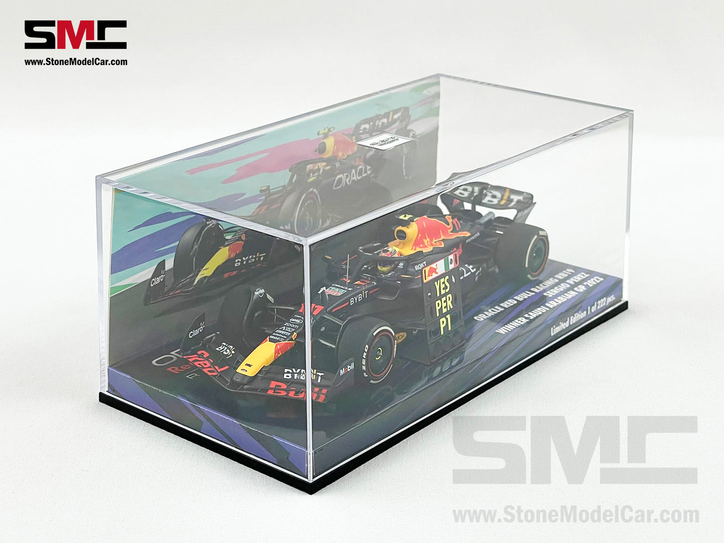 Red Bull F1 RB19 #11 Sergio Perez Saudi Arabian GP Winner 2023 1:43 MINICHAMPS