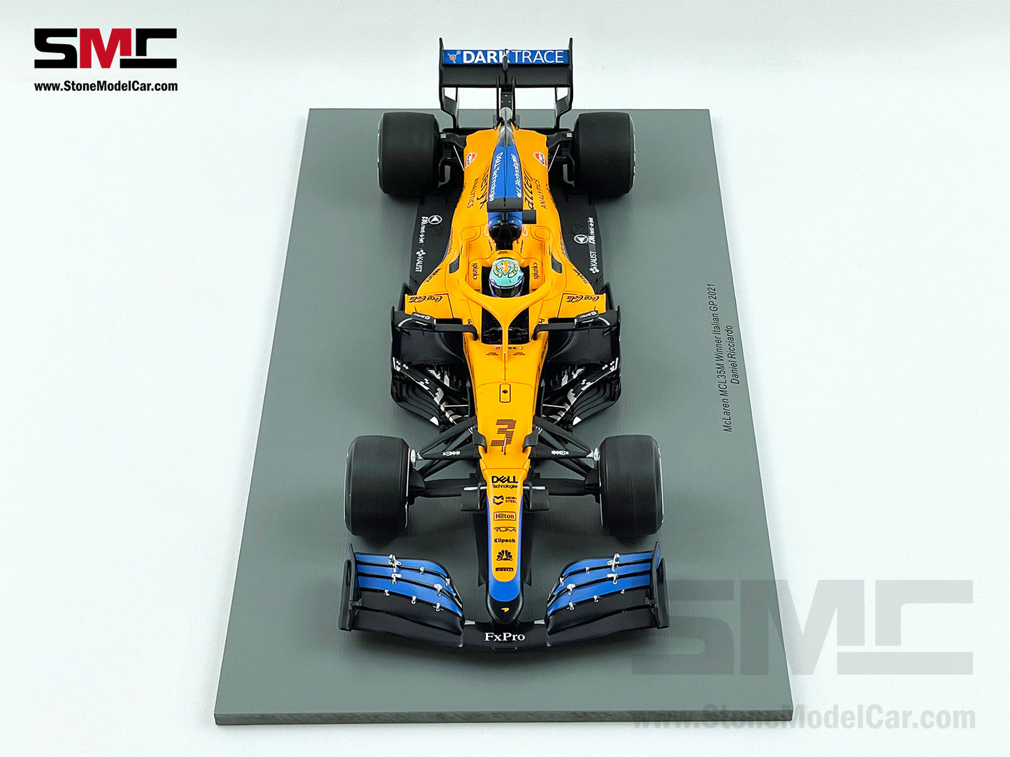 2021 Spark 1:18 Mclaren F1 MCL35M #3 Daniel Ricciardo Italy Monza Winner 18S602 + VELO Decal