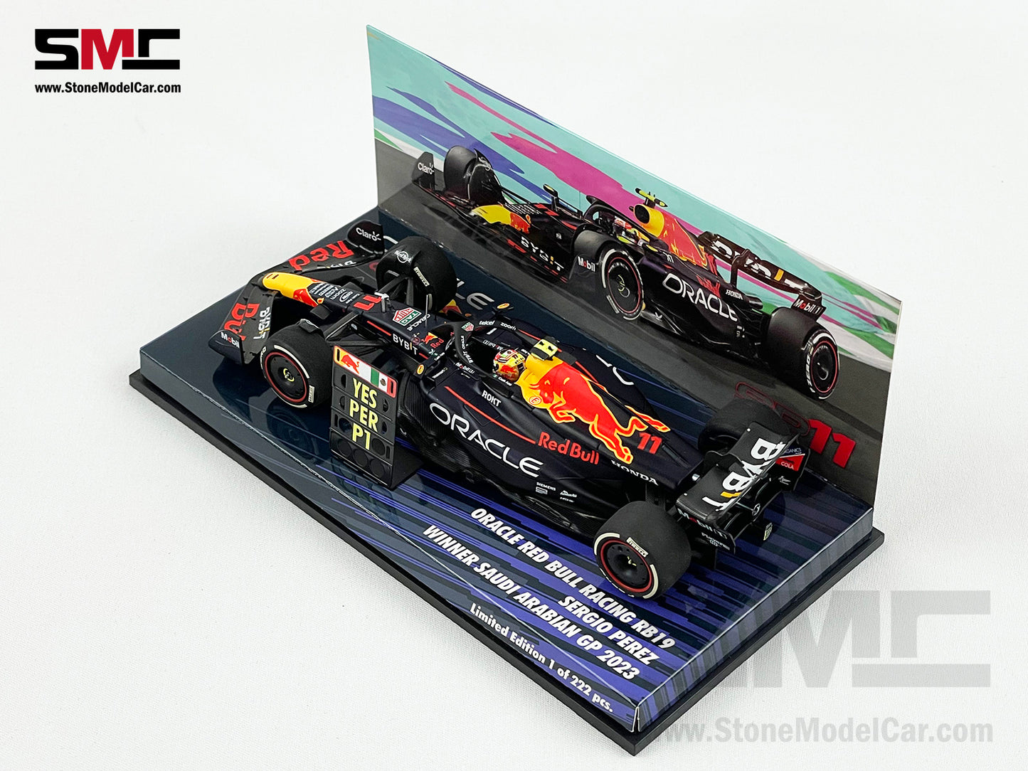 Red Bull F1 RB19 #11 Sergio Perez Saudi Arabian GP Winner 2023 1:43 MINICHAMPS