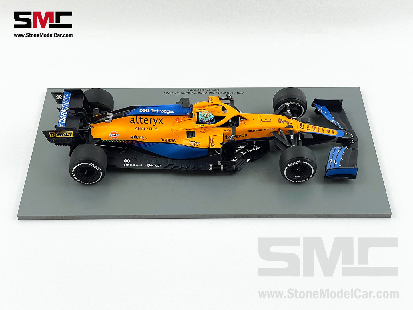 2021 Spark 1:18 Mclaren F1 MCL35M #3 Daniel Ricciardo Italy Monza Winner 18S602 + VELO Decal