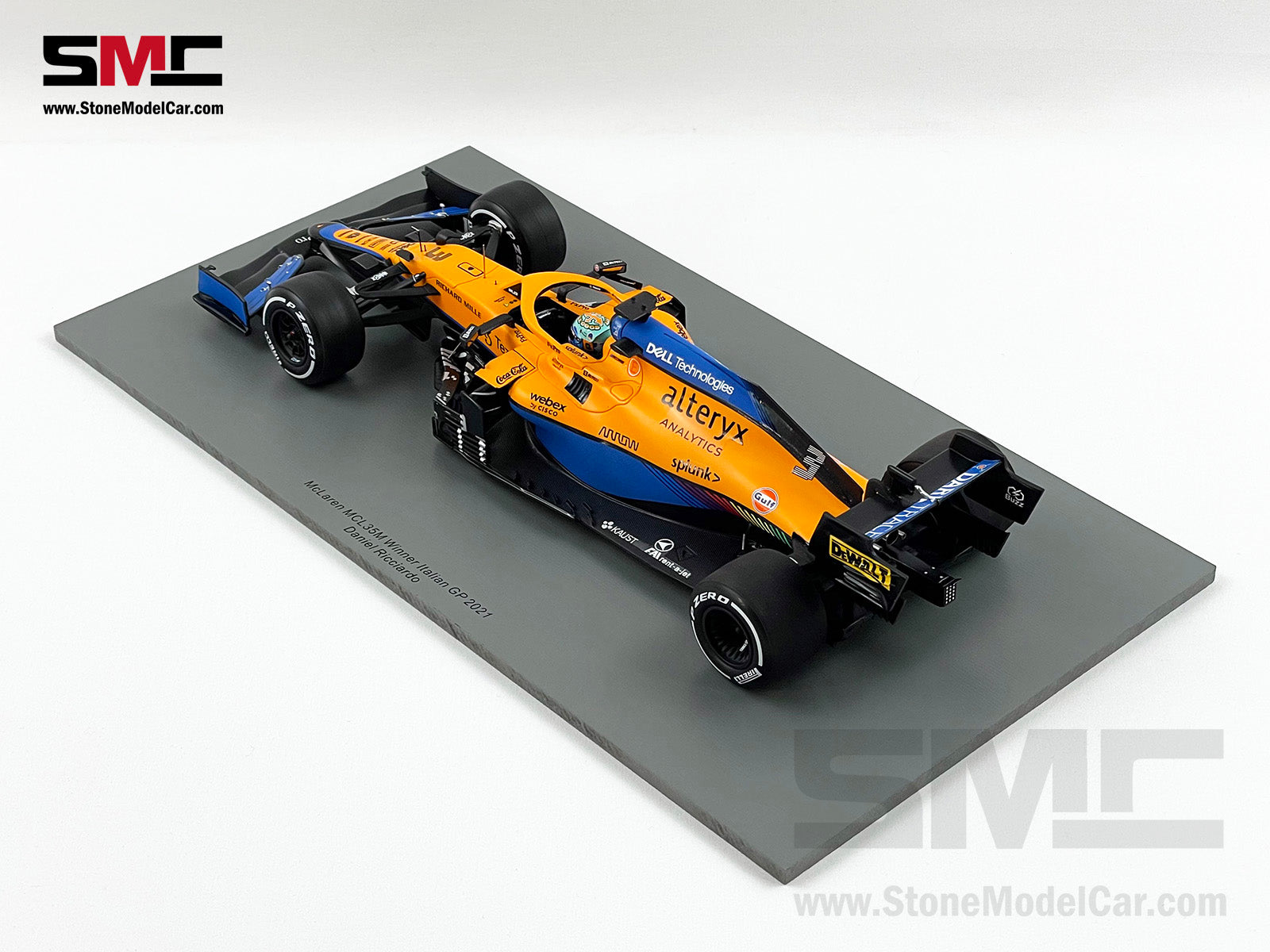 2021 Spark 1:18 Mclaren F1 MCL35M #3 Daniel Ricciardo Italy Monza Winn