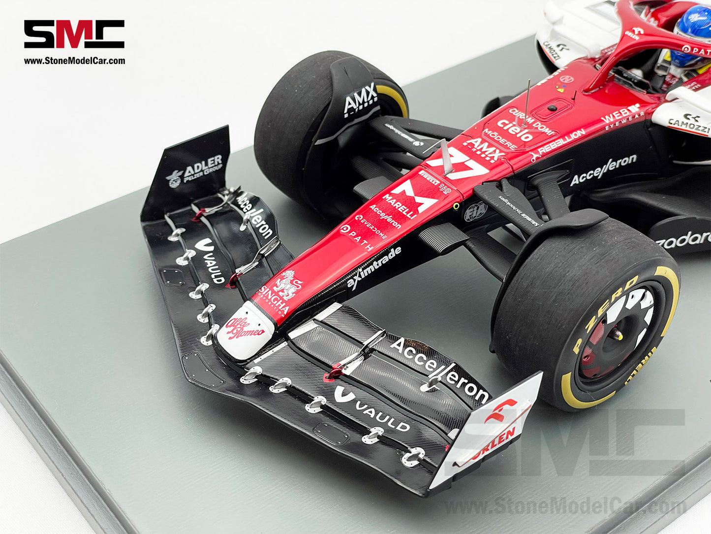 Alfa Romeo Sauber F1 C42 #77 Valtteri Bottas Azerbaijan GP 2022 1:18 Spark 18S768