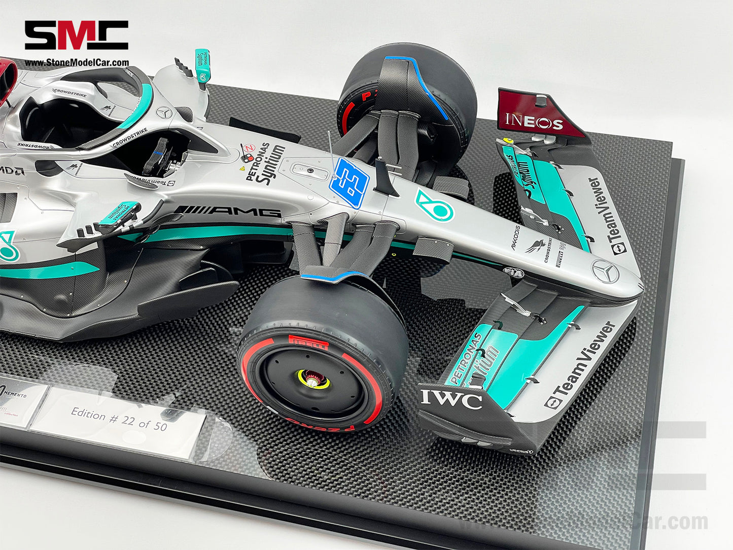 Amalgam Collection 1:8 Mercedes F1 W13 #63 George Russell Brazil GP Winner 2022 1st Career Win