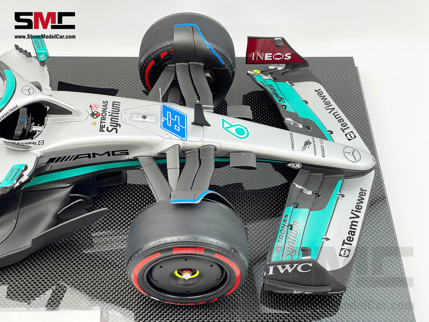 Amalgam Collection 1:8 Mercedes F1 W13 #63 George Russell Brazil GP Winner 2022 1st Career Win