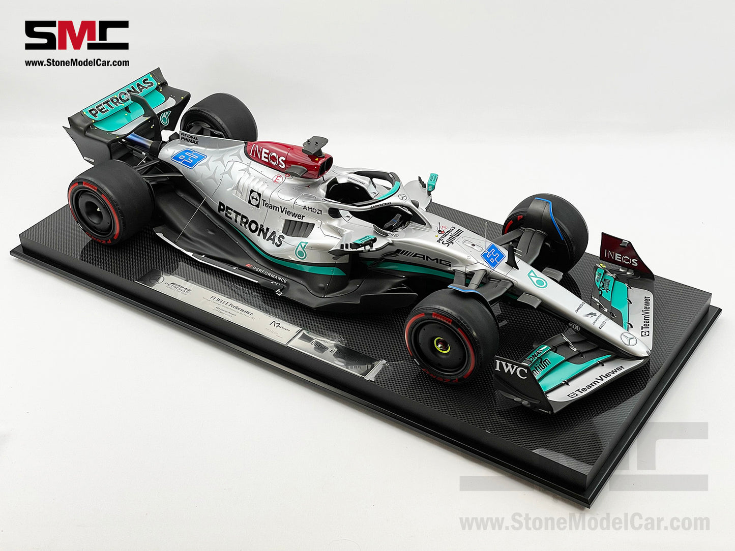 Amalgam Collection 1:8 Mercedes F1 W13 #63 George Russell Brazil GP Winner 2022 1st Career Win