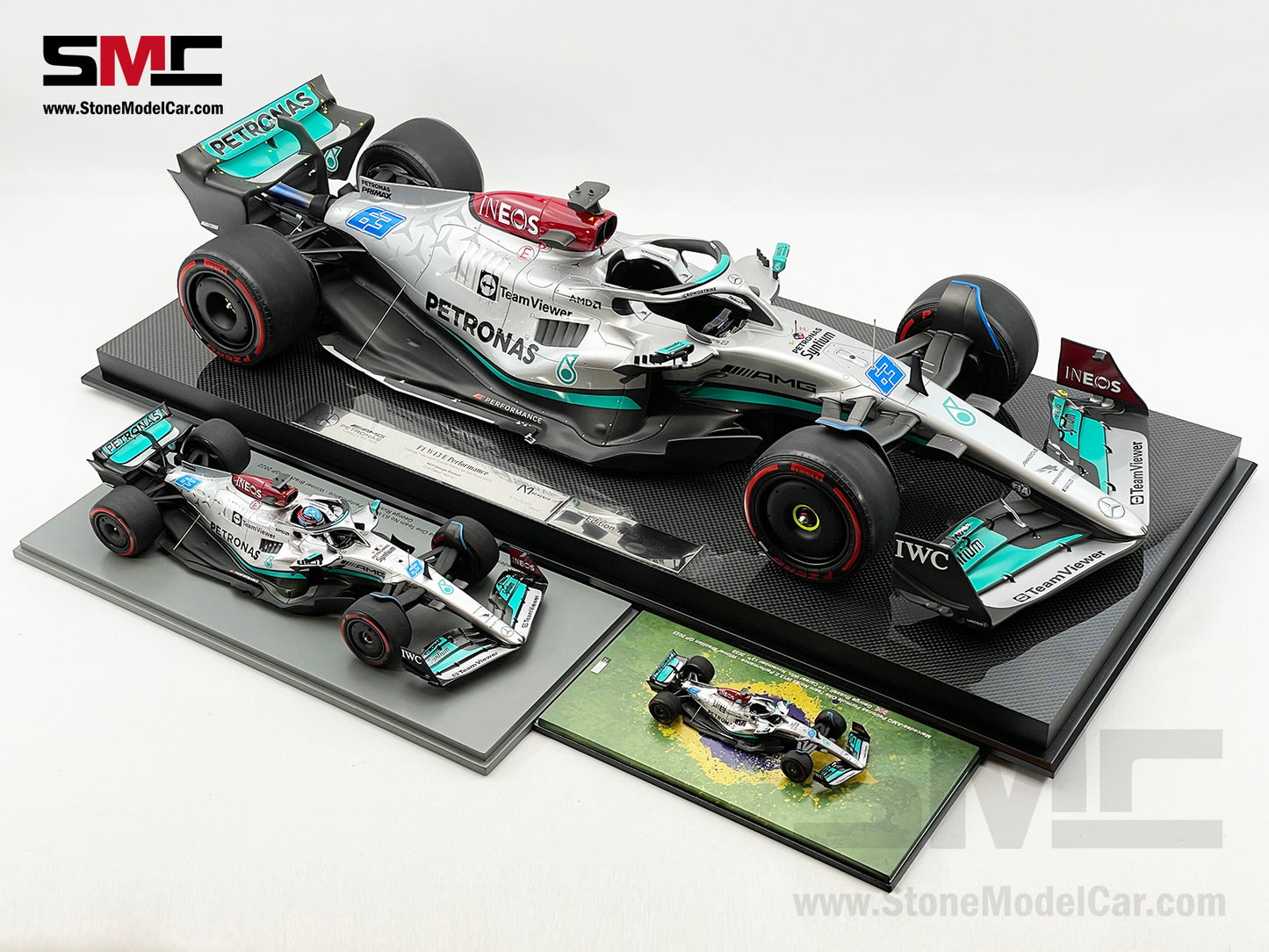 Amalgam Collection 1:8 Mercedes F1 W13 #63 George Russell Brazil GP Winner 2022 1st Career Win