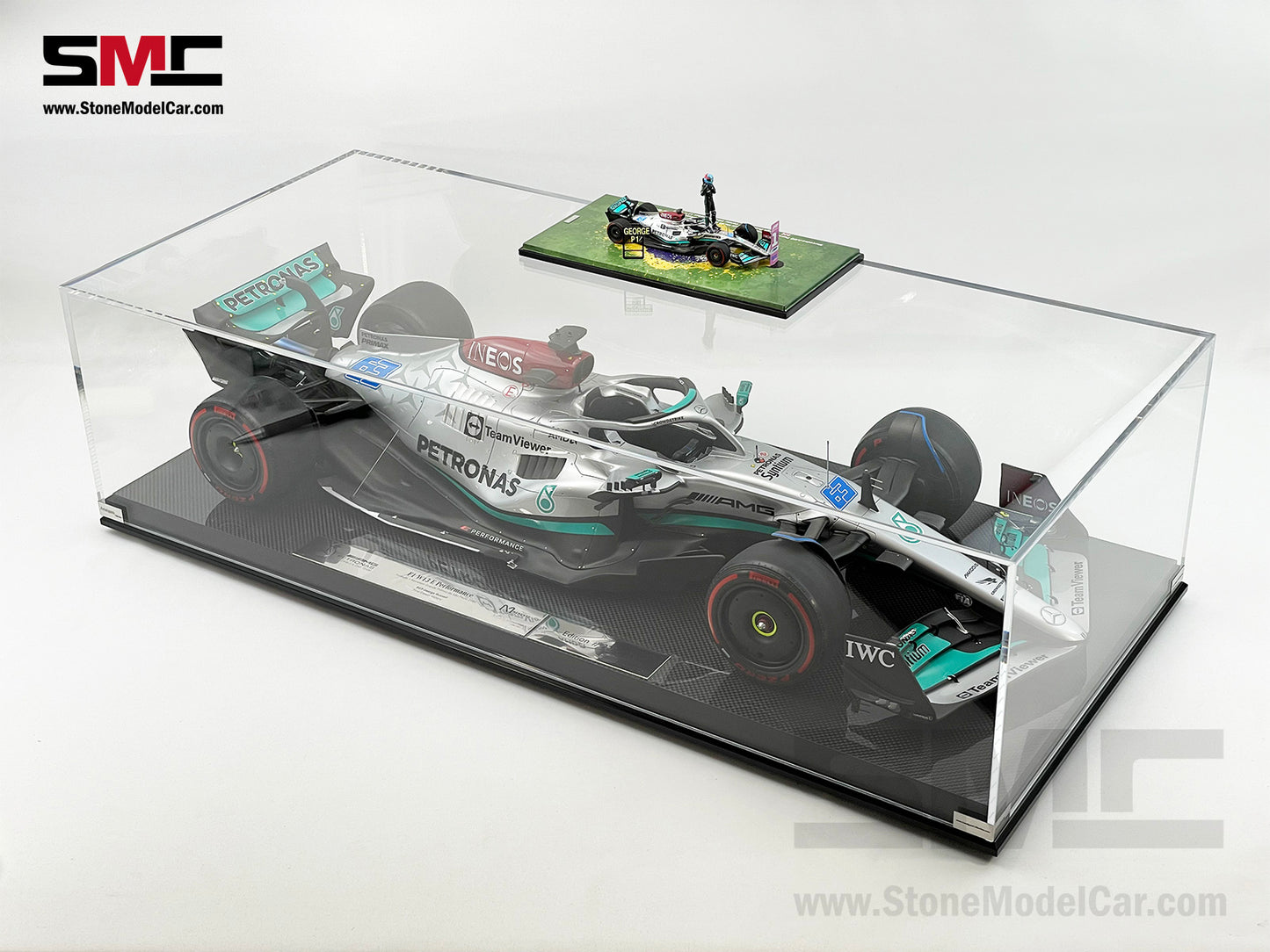 Amalgam Collection 1:8 Mercedes F1 W13 #63 George Russell Brazil GP Winner 2022 1st Career Win