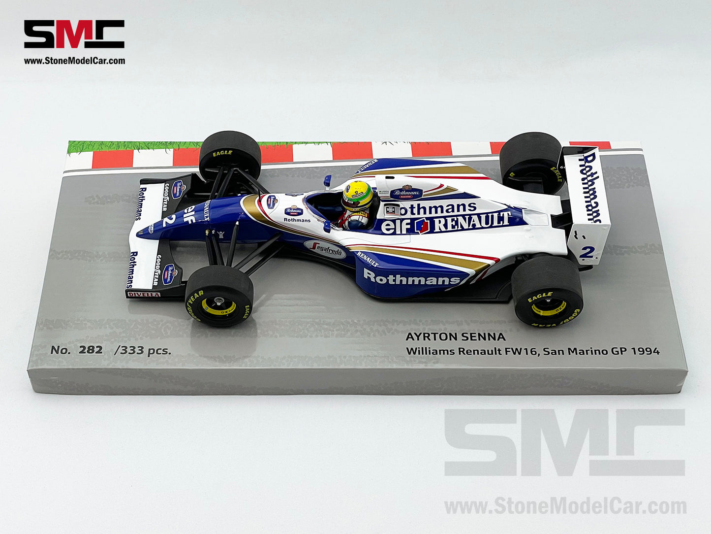 Williams Renault F1 FW16 #2 Ayrton Senna San Marino GP 1994 1:18 MINICHAMPS with Decal