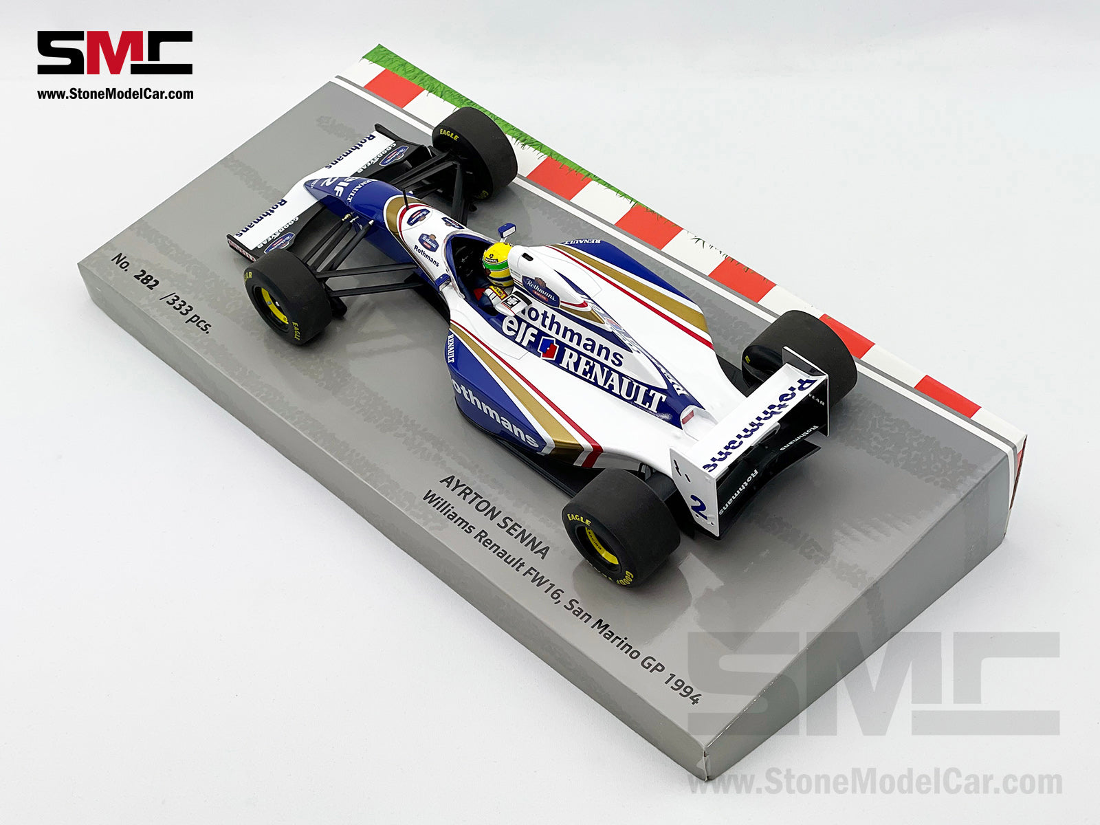 Williams Renault F1 FW16 #2 Ayrton Senna San Marino GP 1994 1:18 MINICHAMPS  with Decal