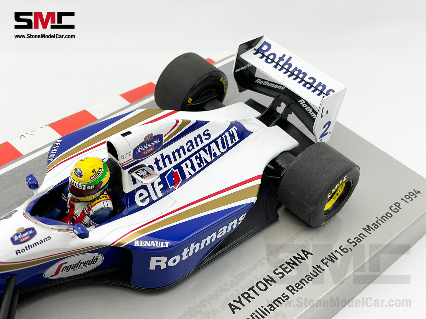 Williams Renault F1 FW16 #2 Ayrton Senna San Marino GP 1994 1:18 MINICHAMPS with Decal