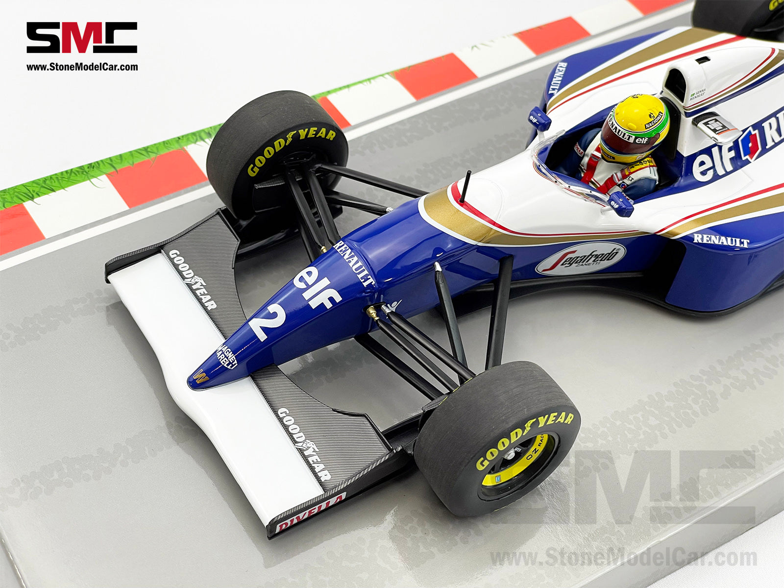 Williams Renault F1 FW16 #2 Ayrton Senna San Marino GP 1994 1:18 MINICHAMPS  + Decal