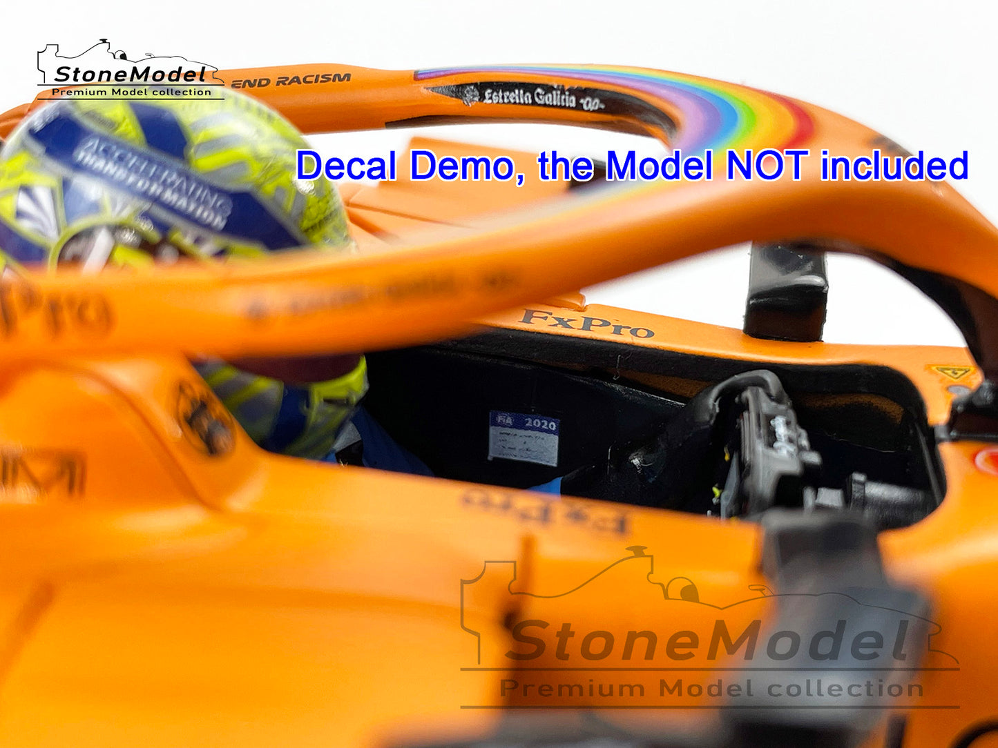 Decal for McLaren F1 MCL35 Lando Norris & Sainz Austrian GP 2020 1:18 MINICHAMPS