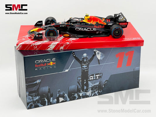 Red Bull F1 RB18 #11 Sergio Perez Monaco GP Winner 2022 with Rain Tires 1:18 MINICHAMPS