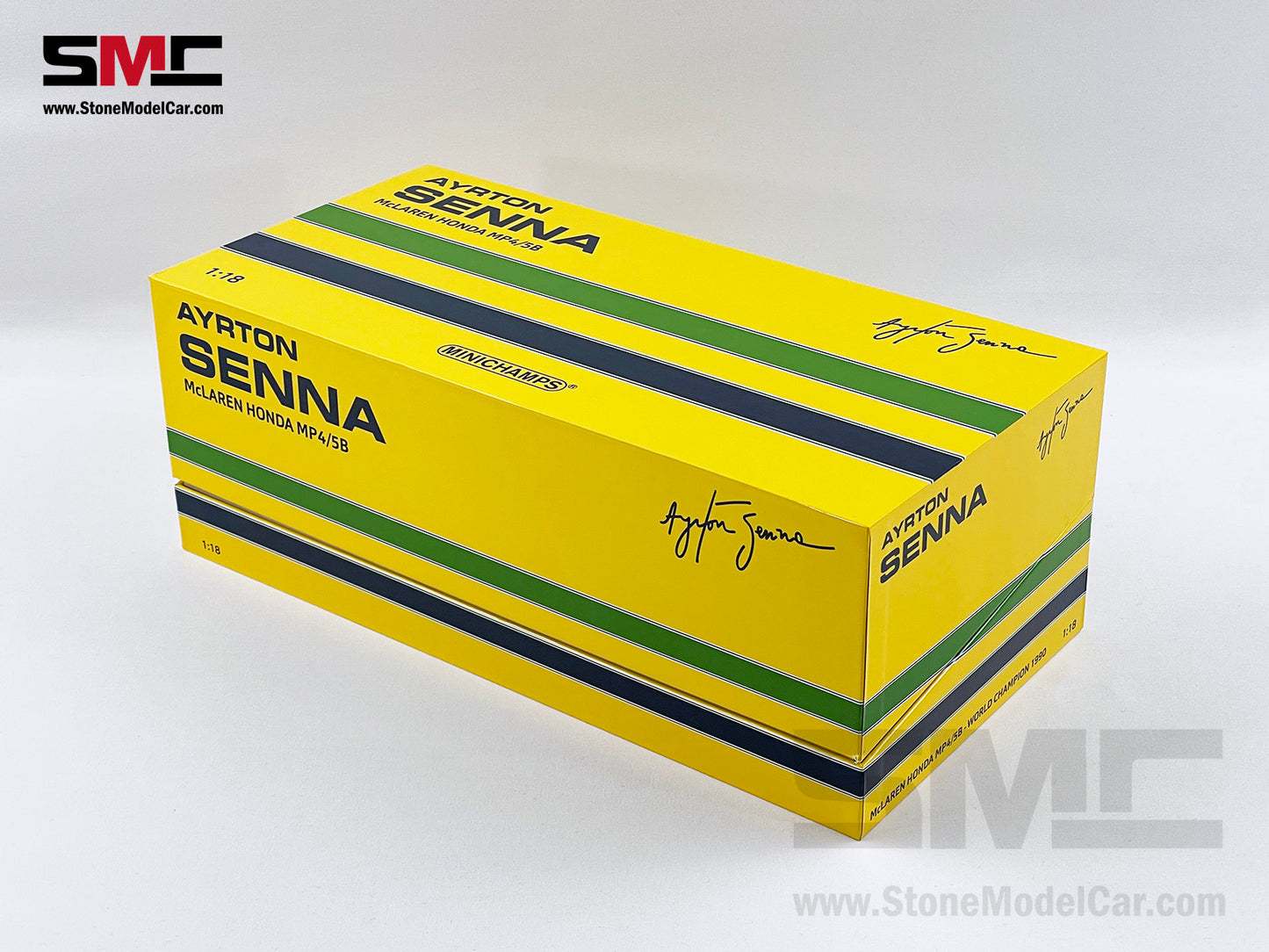 Mclaren F1 MP4/5B #27 Ayrton Senna 1990 World Champion 1:18 MINICHAMPS with Decal