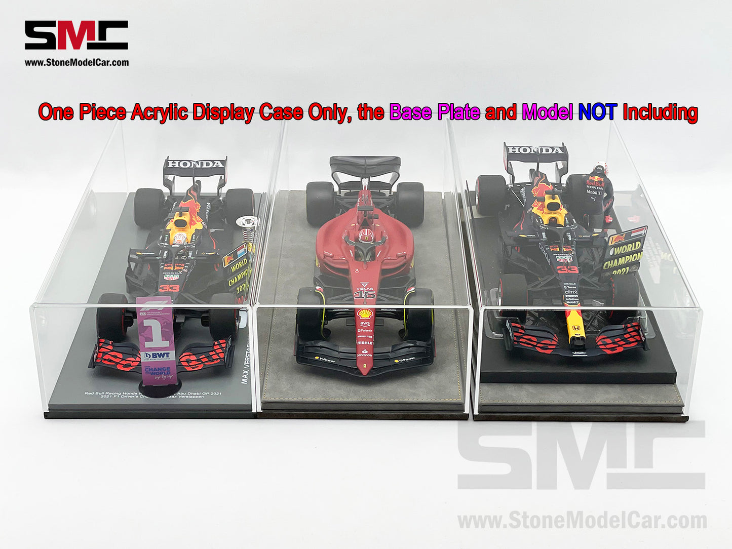 Premium Acrylic Display Cover & Show Case Replacement for 1:18 Spark F1 Car Models