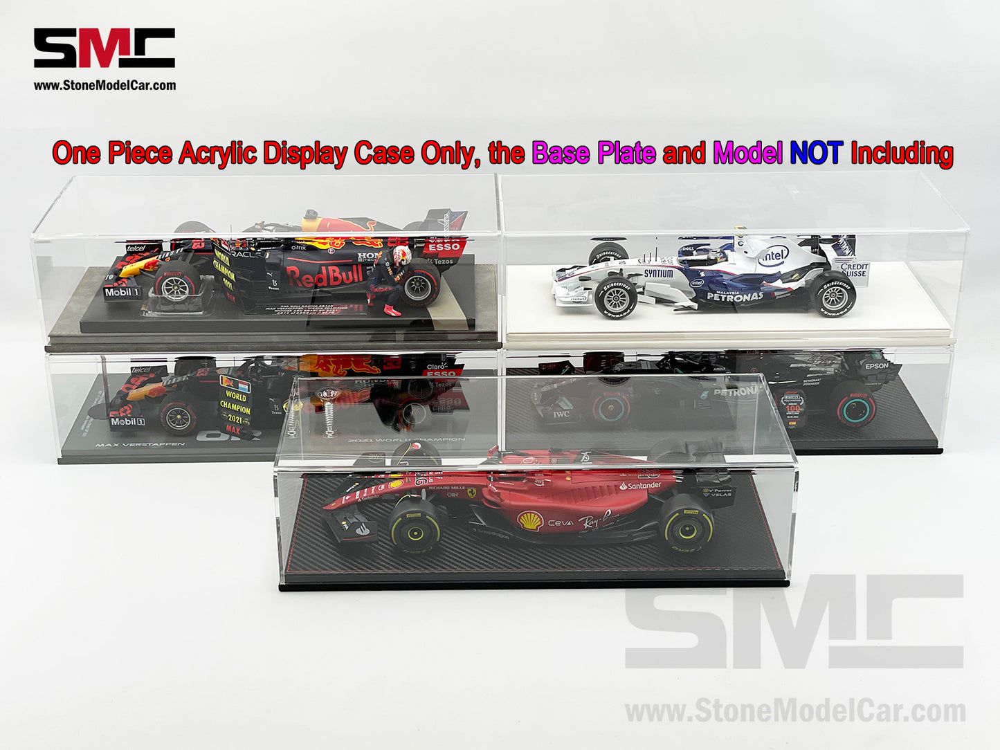 Premium Acrylic Display Cover & Show Case Replacement for 1:18 Spark F1 Car Models