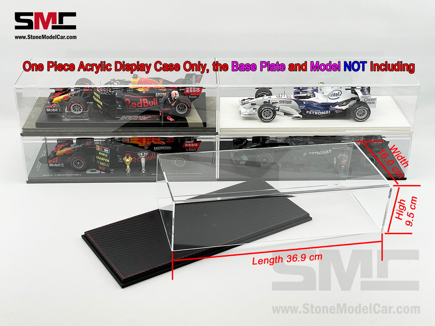 Premium Acrylic Display Cover & Show Case Replacement for 1:18 Spark F1 Car Models