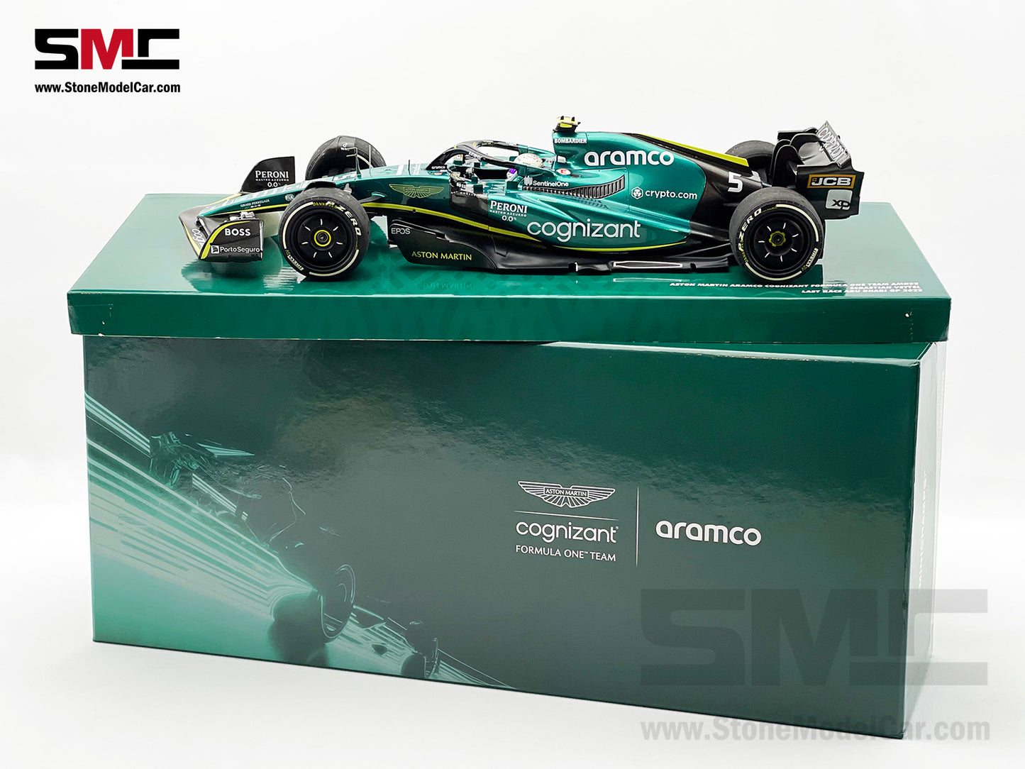 Aston Martin F1 AMR22 #5 Sebastian Vettel Abu Dhabi GP 2022 Last Race 1:18 MINICHAMPS