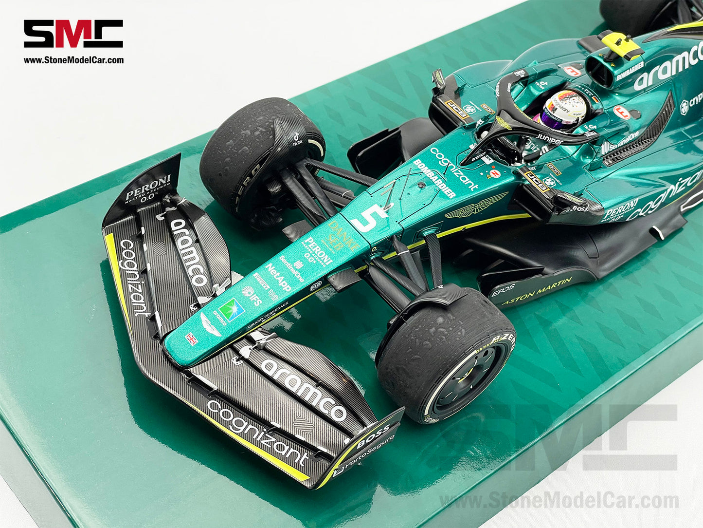 Aston Martin F1 AMR22 #5 Sebastian Vettel Abu Dhabi GP 2022 Last Race 1:18 MINICHAMPS