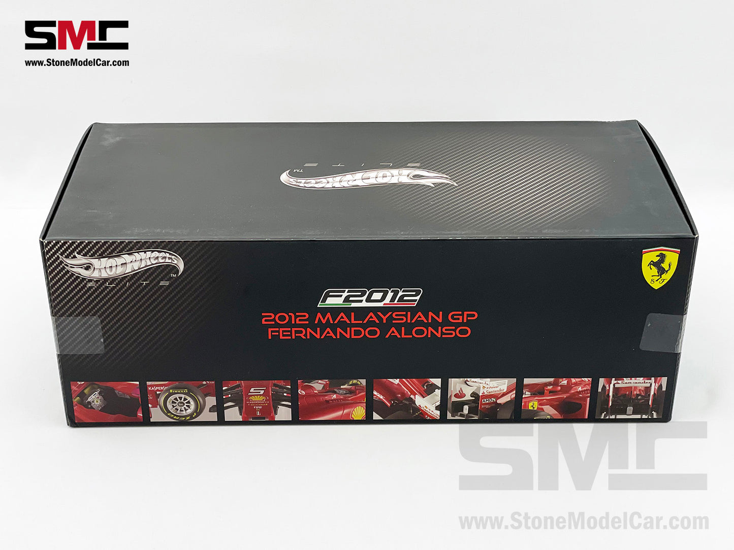 Ferrari F1 F2012 #5 Fernando Alonso Malaysia GP 2012 Winner 1:18 Hot Wheels Elite X5484