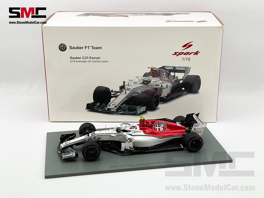 Alfa Romeo C37 #16 Charles Leclerc Azerbaijan 6th 2018 1st F1 Point 1:18 Spark