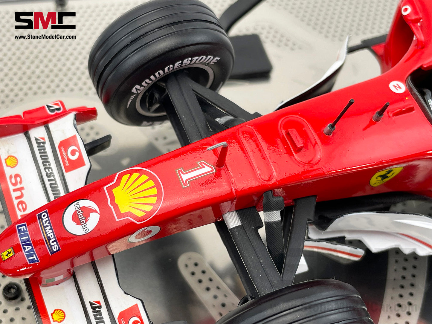 Ferrari F1 F2004 #1 Michael Schumacher ALL TIME CAREER RECORDS 2004 Hot Wheels 1:18 Used