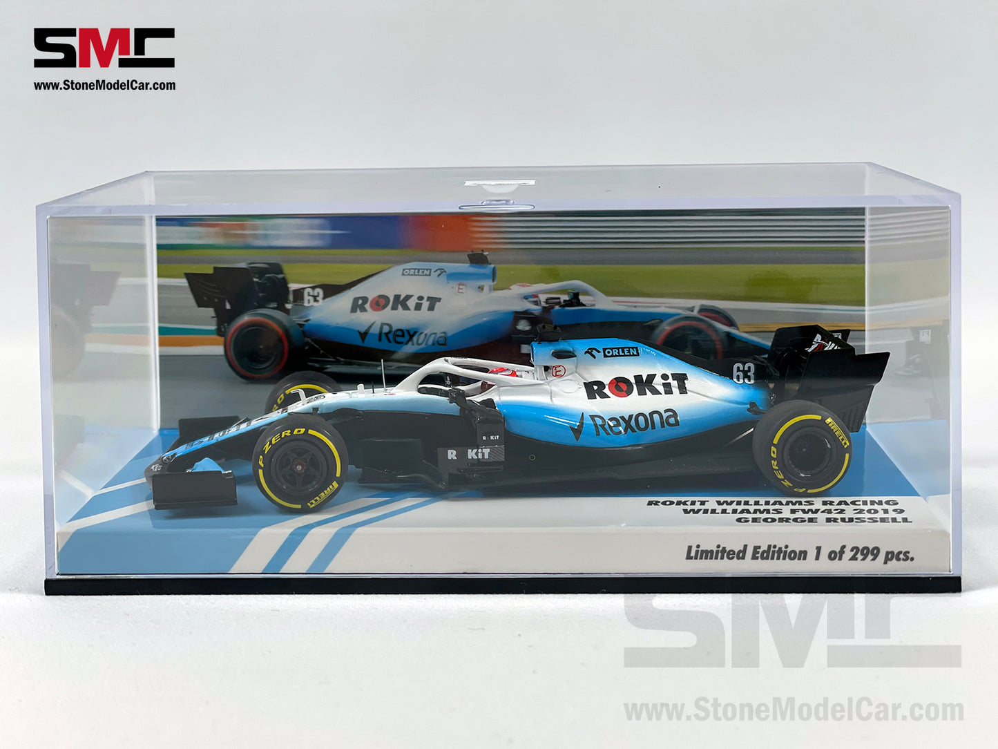 Williams F1 FW42 #63 George Russell Rookie Year 2019 1:43 MINICHAMPS 447190063