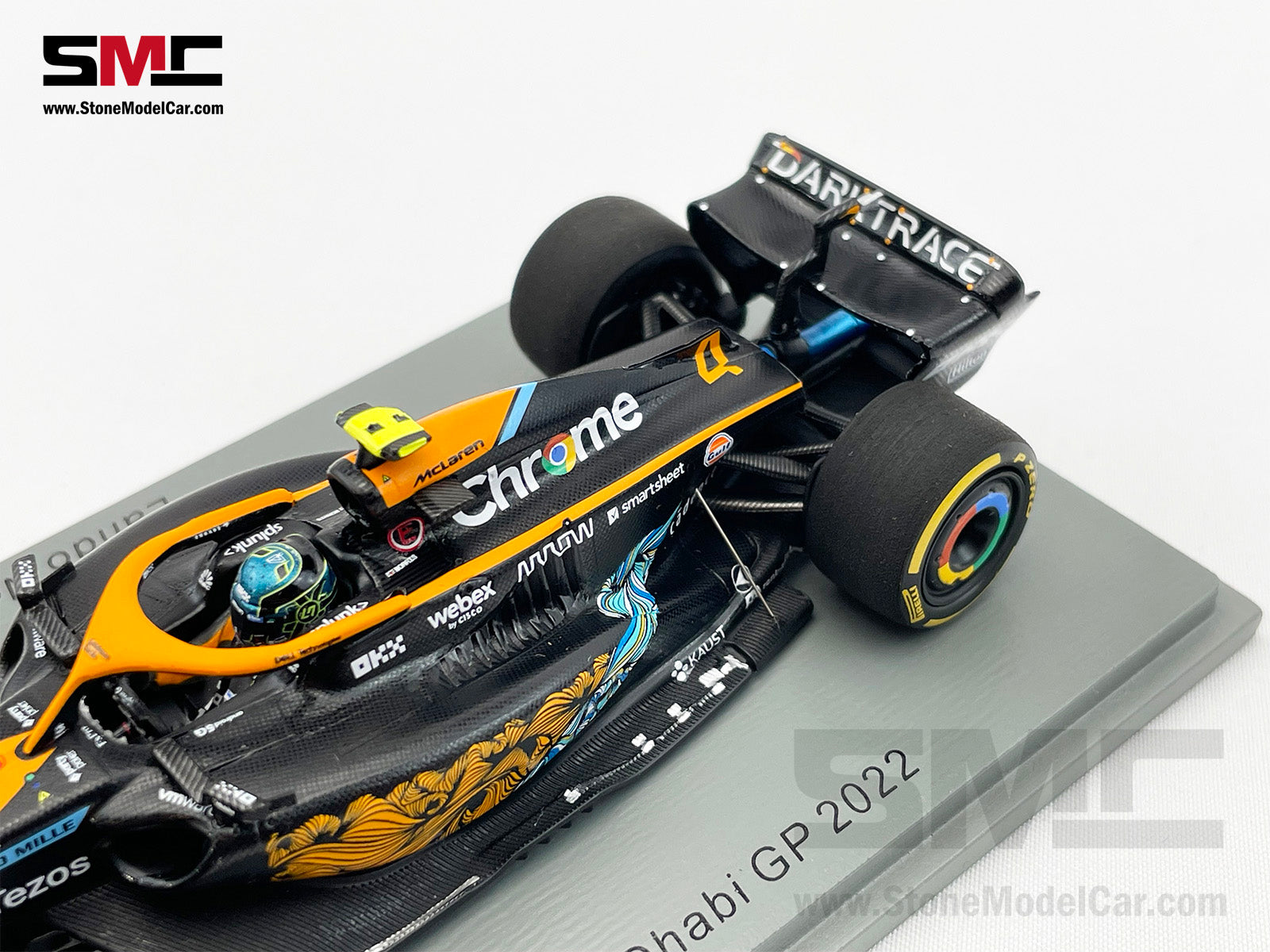 2022 Mclaren F1 MCL36 #4 Lando Norris Abu Dhabi GP 6th Special Livery 1:43  Spark S8554