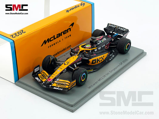 2022 Mclaren F1 MCL36 #3 Daniel Ricciardo Singapore GP Special Livery 1:43 Spark S8559