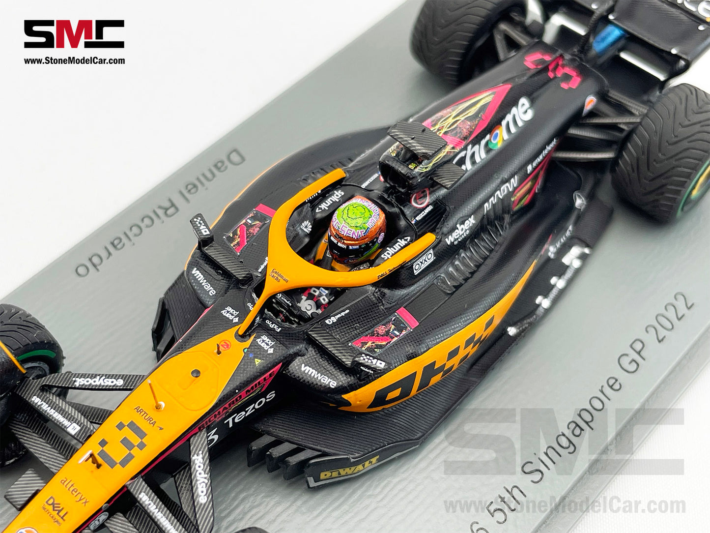 2022 Mclaren F1 MCL36 #3 Daniel Ricciardo Singapore GP Special Livery 1:43 Spark S8559