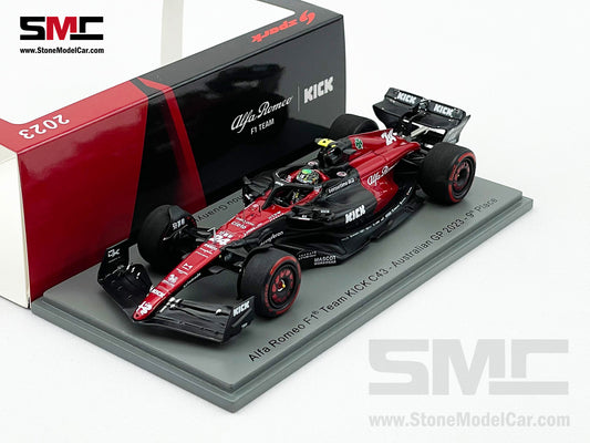 Alfa Romeo F1 C43 #24 Zhou Guanyu 9th Australian GP 2023 Spark 1:43 S8564