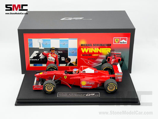 Ferrari F1 F310B Michael Schumacher Canada Winner 1997 1:18 with Driver GP REPLICAS + Decal