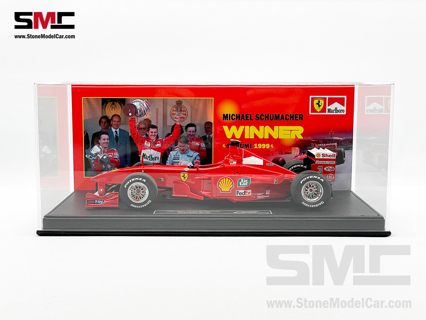 Ferrari F1 F399 #3 Michael Schumacher Monaco GP Winner 1999 1:18 GP REPLICAS + Decal