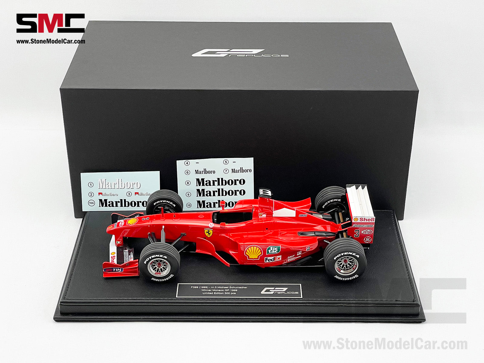 Ferrari F1 F399 #3 Michael Schumacher Monaco GP Winner 1999 1:18 GP  REPLICAS + Decal