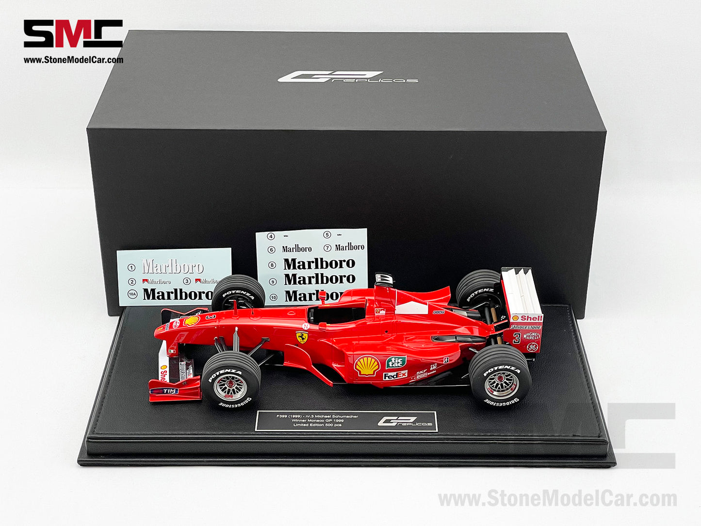 Ferrari F1 F399 #3 Michael Schumacher Monaco GP Winner 1999 1:18 GP REPLICAS + Decal