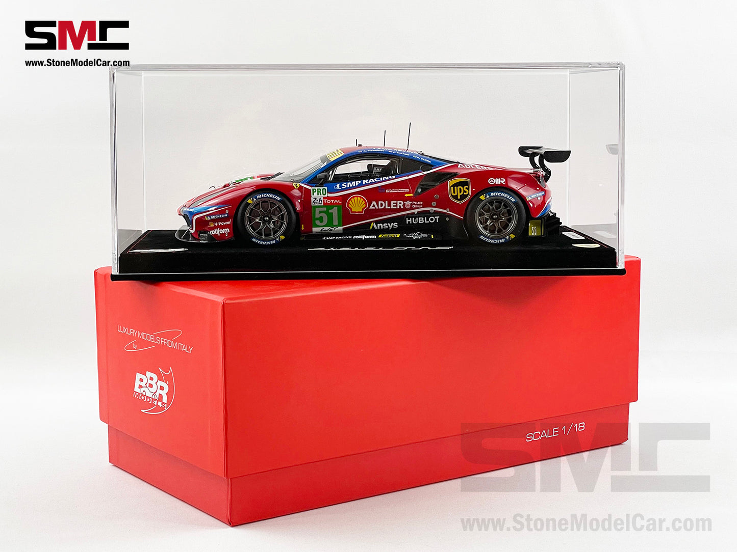 BBR 1:18 Ferrari 488 LM GTE PRO Team AF Corse #51 24H Le Mans 2020 Limited 188