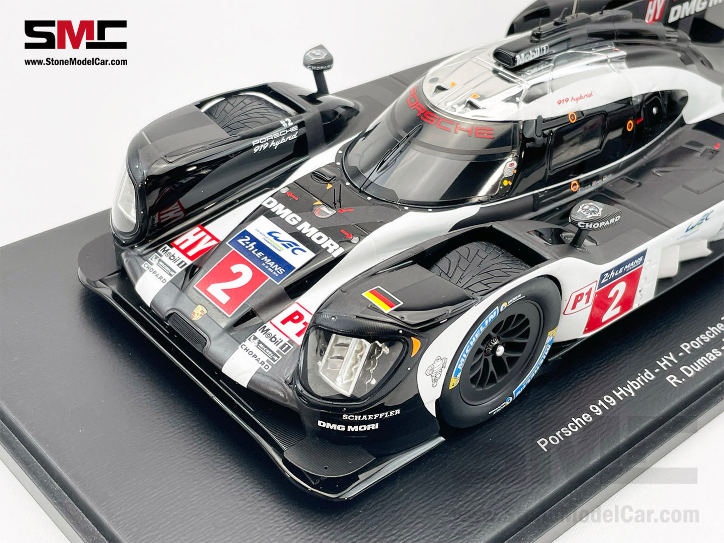 24h Le Mans 2016 Winner Porsche Team #2 919 Hybrid 1:18 Spark 18LM16 with Trophy