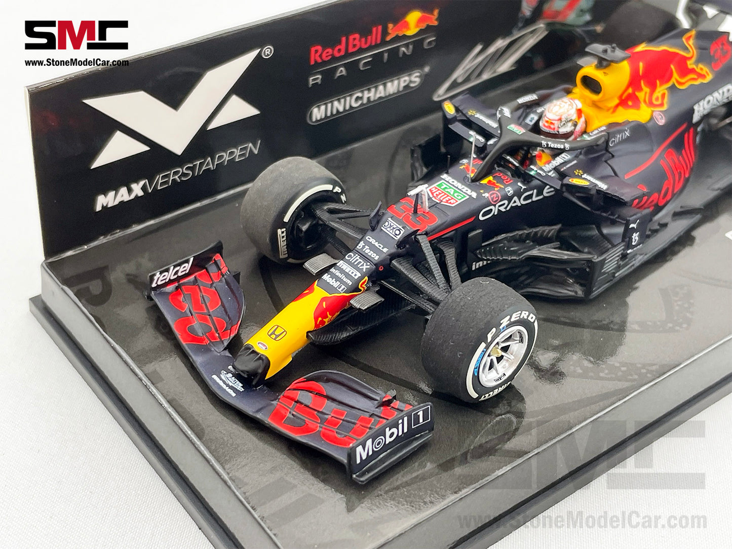 2021 F1 World Champion #33 Max Verstappen Red Bull RB16B Mexican GP 1:43 MINICHAMPS