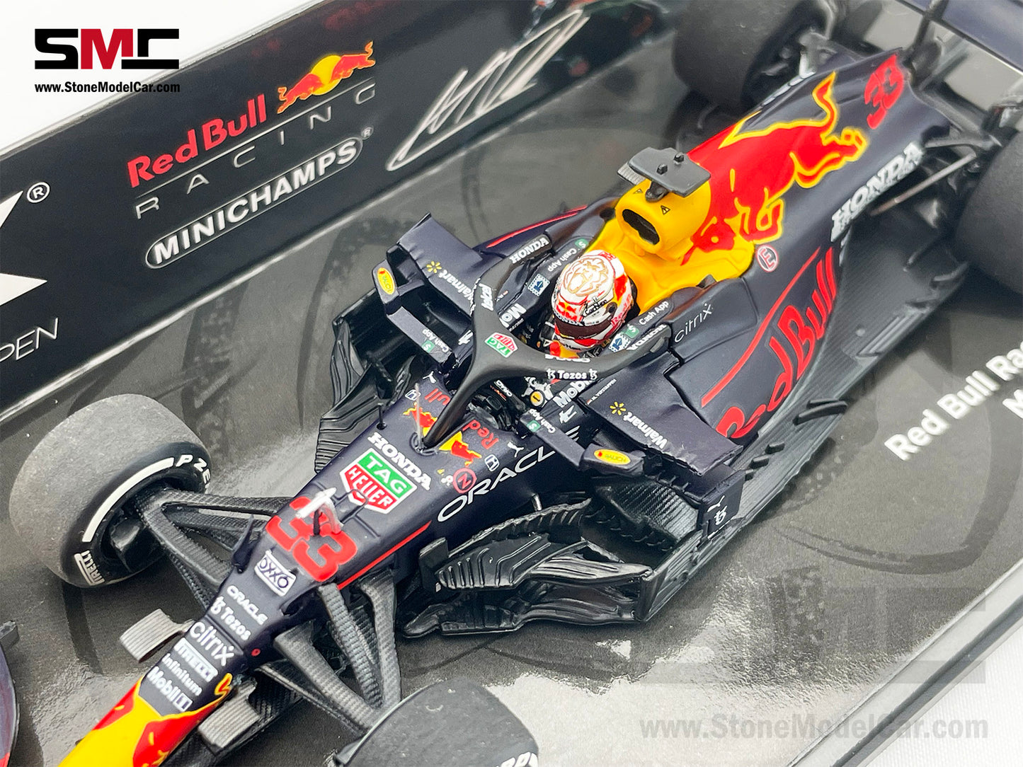 2021 F1 World Champion #33 Max Verstappen Red Bull RB16B Mexican GP 1:43 MINICHAMPS