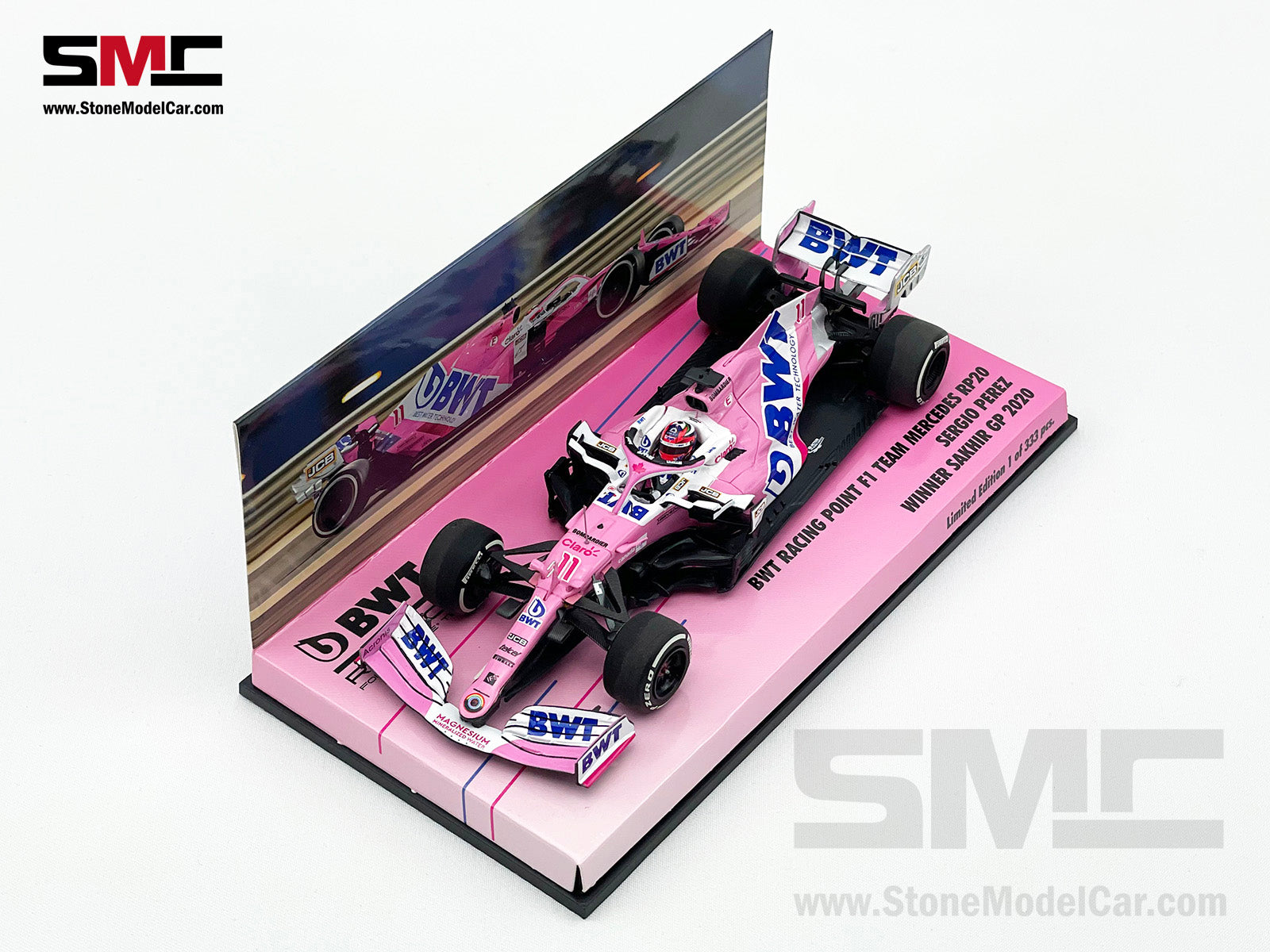 1:43 MINICHAMPS BWT Racing Point F1 RP20 #11 Sergio Perez Sakhir 2020 1st  Career Win