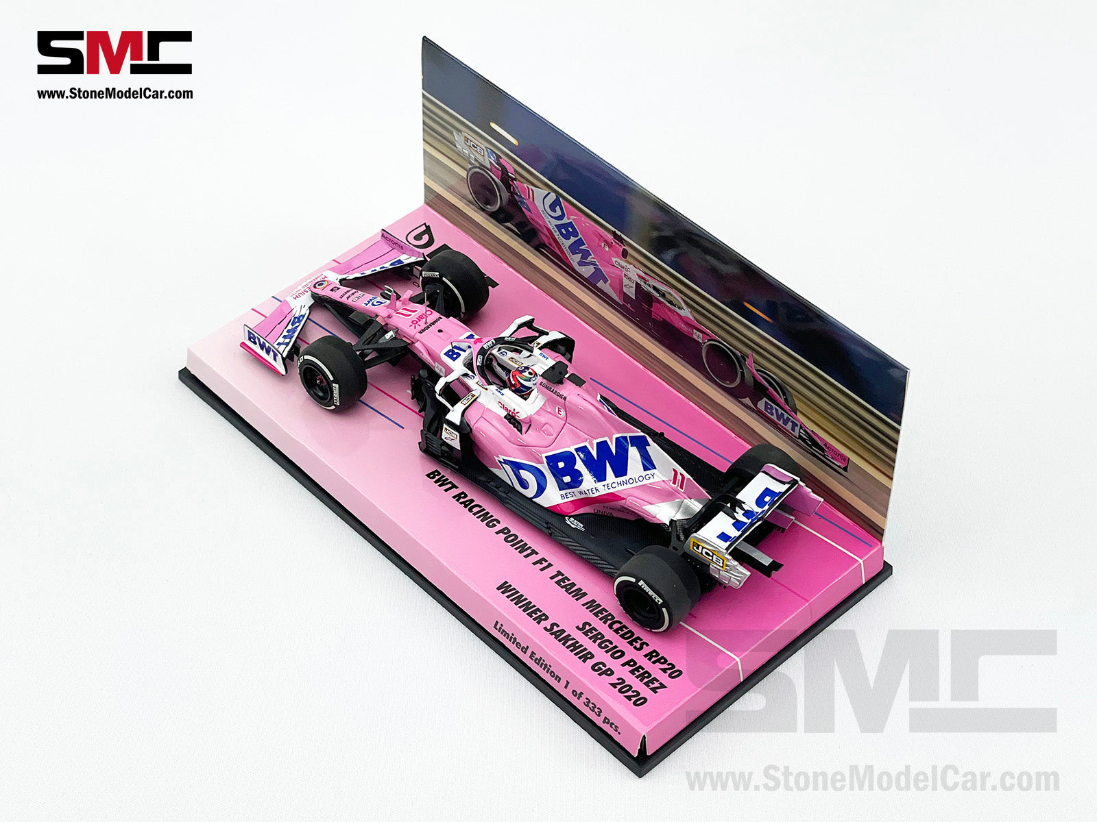 1:43 MINICHAMPS BWT Racing Point F1 RP20 #11 Sergio Perez Sakhir 2020 1st  Career Win