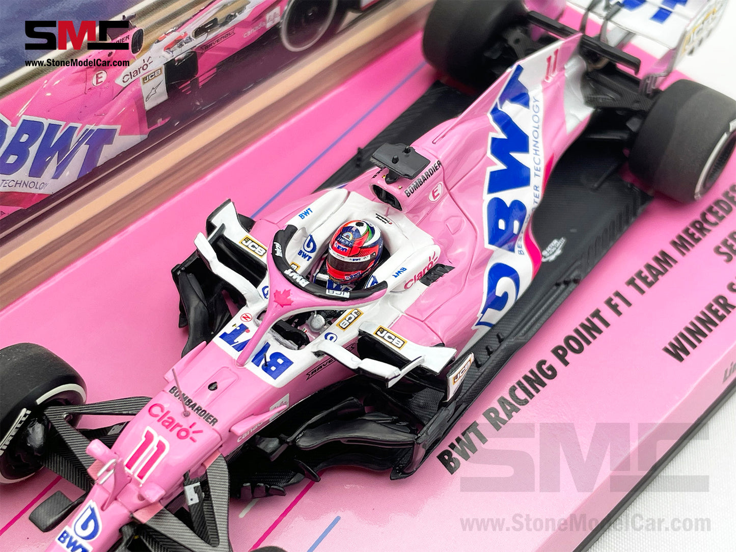 1:43 MINICHAMPS BWT Racing Point F1 RP20 #11 Sergio Perez Sakhir 2020 1st Career Win