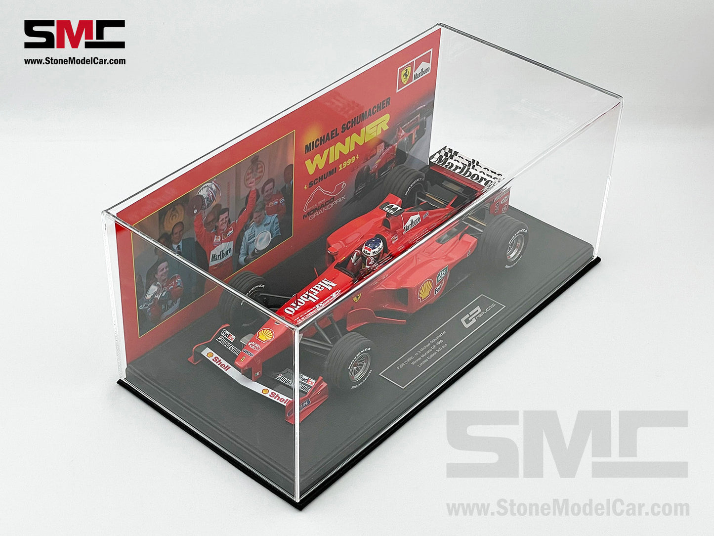 Ferrari F1 F399 #3 Michael Schumacher Monaco GP Winner 1999 1:18 GP REPLICAS with Driver & Decal