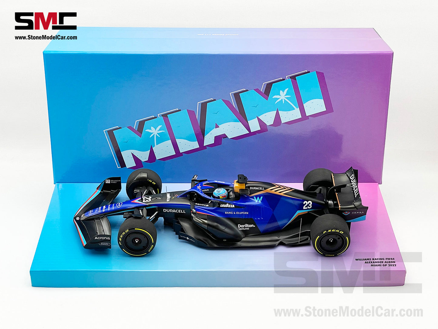 Williams F1 FW44 #23 Alexander Albon Miami GP 2022 1:18 MINICHAMPS